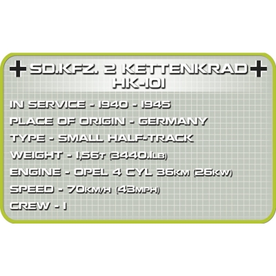Sd.Kfz.2 Kettenkrad - niemiecki pojazd gąsienicowy