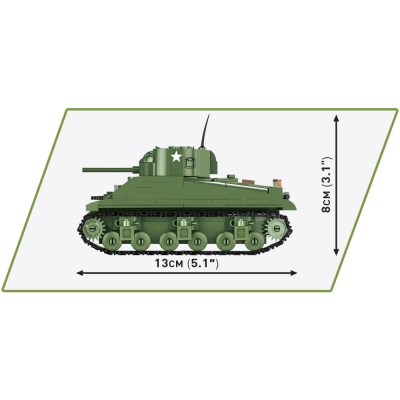 COBI - Sherman M4A1 - amerykański czołg średni