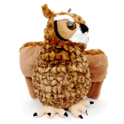Pluszowa Sowa Puchacz 30 cm – Puszysta Przytulanka Deef