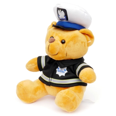 Miękki pluszowy Miś Policjant