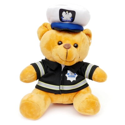 Miękki pluszowy Miś Policjant