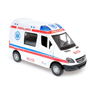 City Rescue - Ambulans z napędem, dźwiękiem i światłem - Służby ratownicze