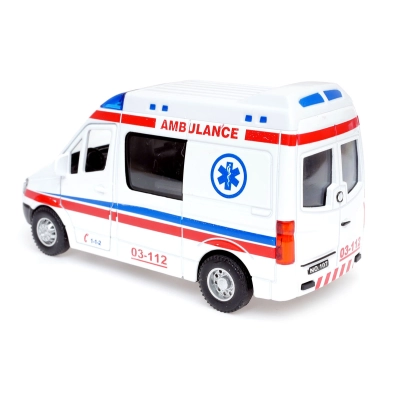 City Rescue - Ambulans z napędem, dźwiękiem i światłem - Służby ratownicze