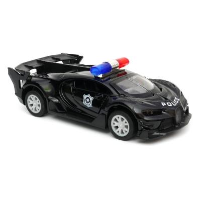 Radiowóz policji z napędem i dźwiękiem - model policyjnego ścigacza