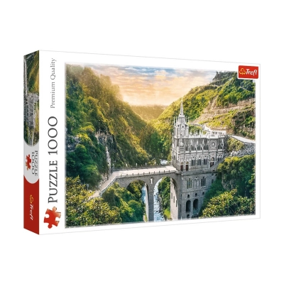 TREFL Puzzle 1000 - Sanktuarium Las Lajas, Kolumbia