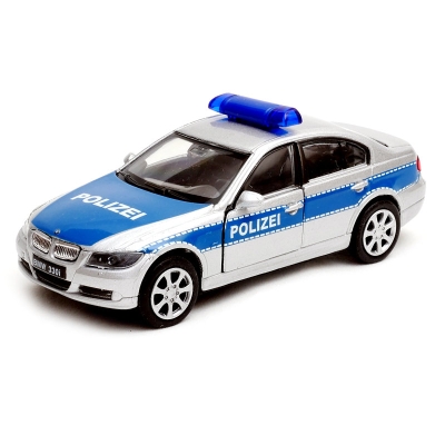 BMW 330i Polizei - model Welly - skala 1:34-39