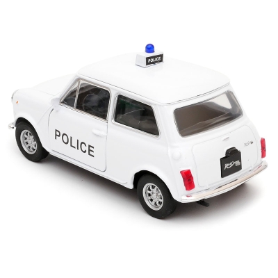 Mini Cooper 1300 Police - model Welly - skala 1:34-39