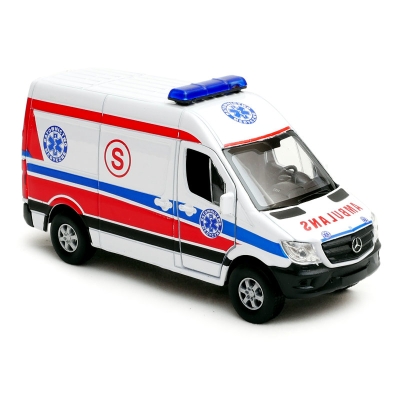 Mercedes-Benz Sprinter Panel Van Ambulans - model Welly - skala 1:34-39