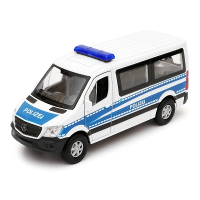 Mercedes-Benz Sprinter Traveliner Polizei - model Welly - skala 1:34-39