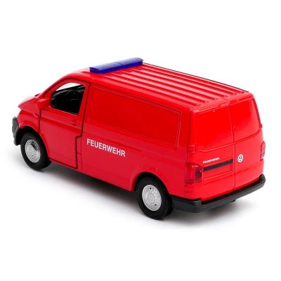 Volkswagen Transporter T6 Van Feuerwehr - model Welly - skala 1:34-39