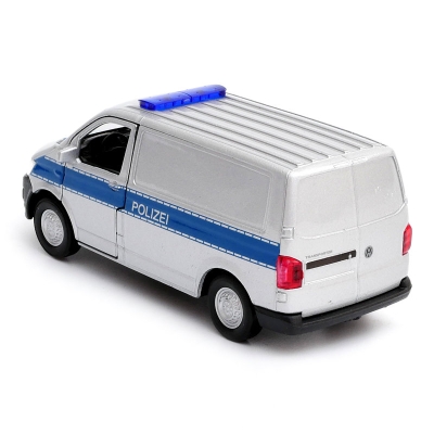 Volkswagen Transporter T6 Van Polizei - model Welly - skala 1:34-39