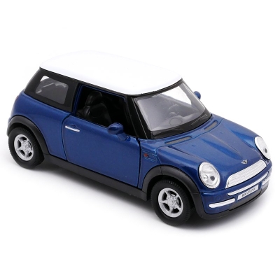 Mini Cooper + biały dach - model Welly - skala 1:34-39