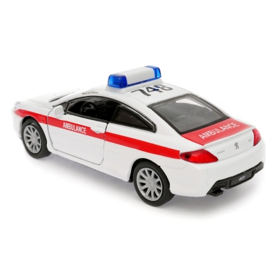 Peugeot Coupe 407 Ambulance - model Welly - skala 1:34-39