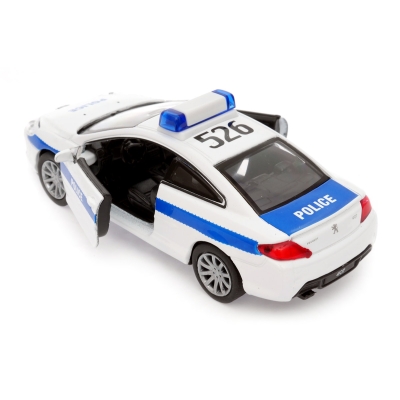 Peugeot Coupe 407 Police - model Welly - skala 1:34-39
